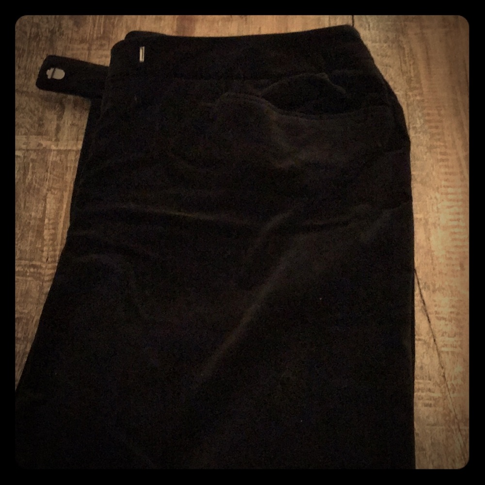 Velvety black pants